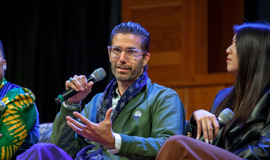 Panelists talking during the Otis College Creative Economy event